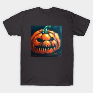 Angry Pumpkin Lies in Wait T-Shirt